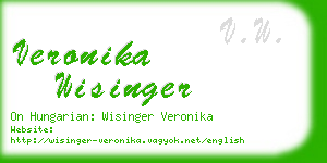 veronika wisinger business card